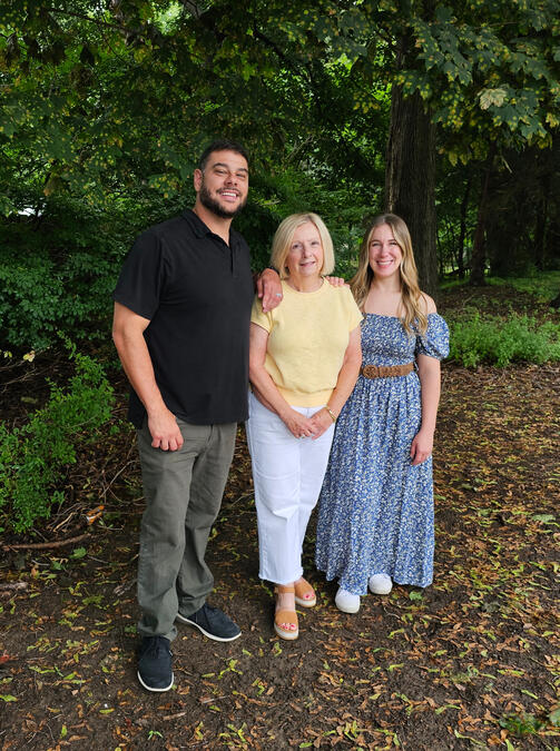 Untitled Limitless Real Estate Group agents Shane Shannon, Kathy Archer, and Sarah Jobin Spaller standing together outdoors in Northeast Ohio.